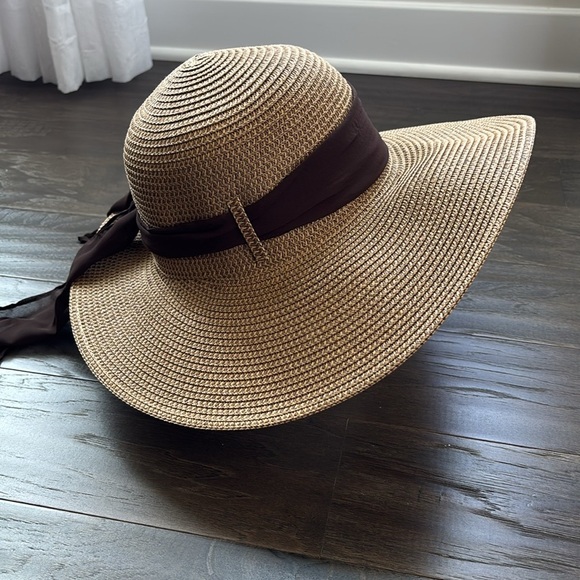 Milani UPF 50+ Sun protection floppy hat, natural,drawstring adjustable headband - Picture 3 of 11
